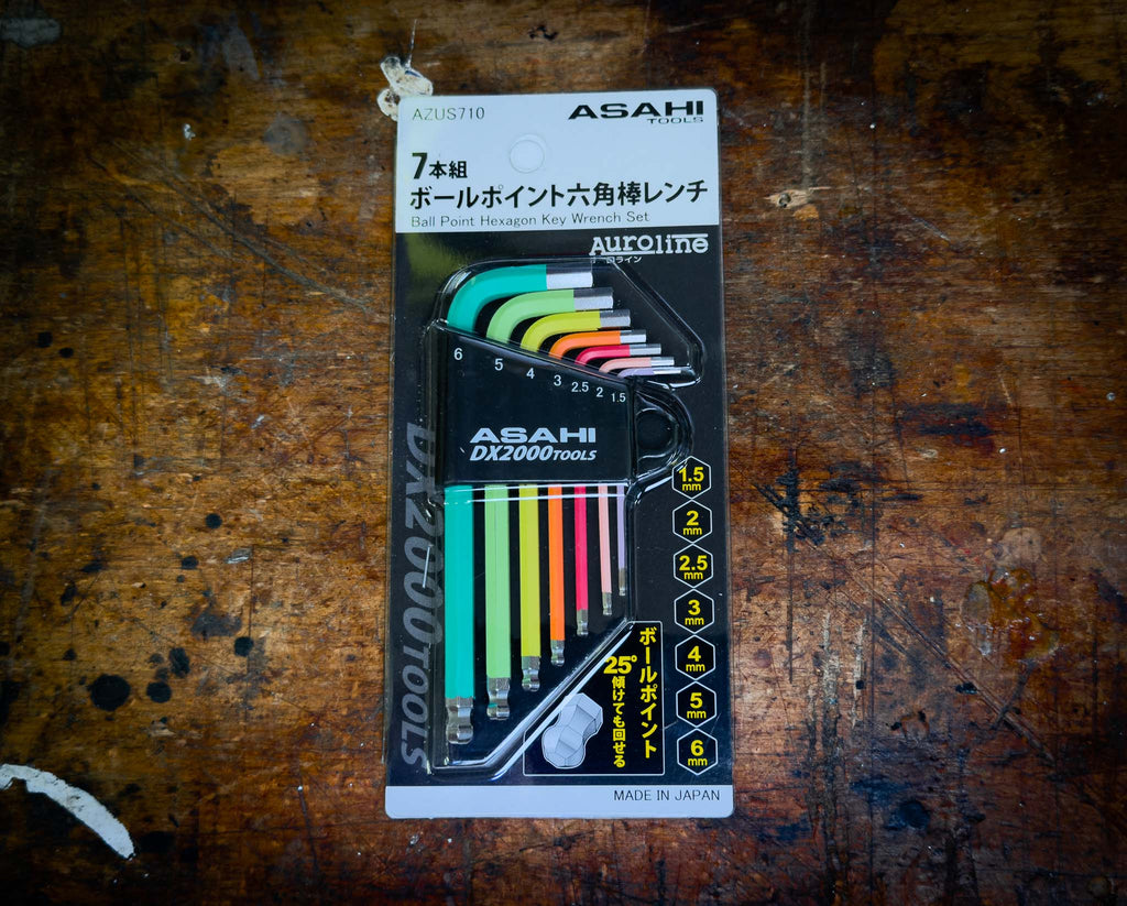 Asahi Ball Point coloured Allen Hex keys