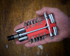 Tri-Drive Ultralight Mini T-Handle multibit & socket Kit 1/4