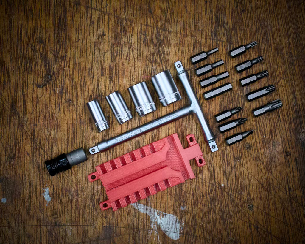 Tri-Drive Ultralight Mini T-Handle multibit & socket Kit 1/4