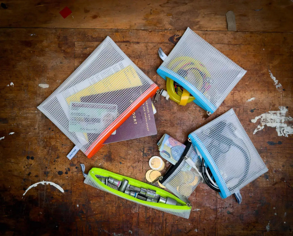Zippered mesh bags for handy storage