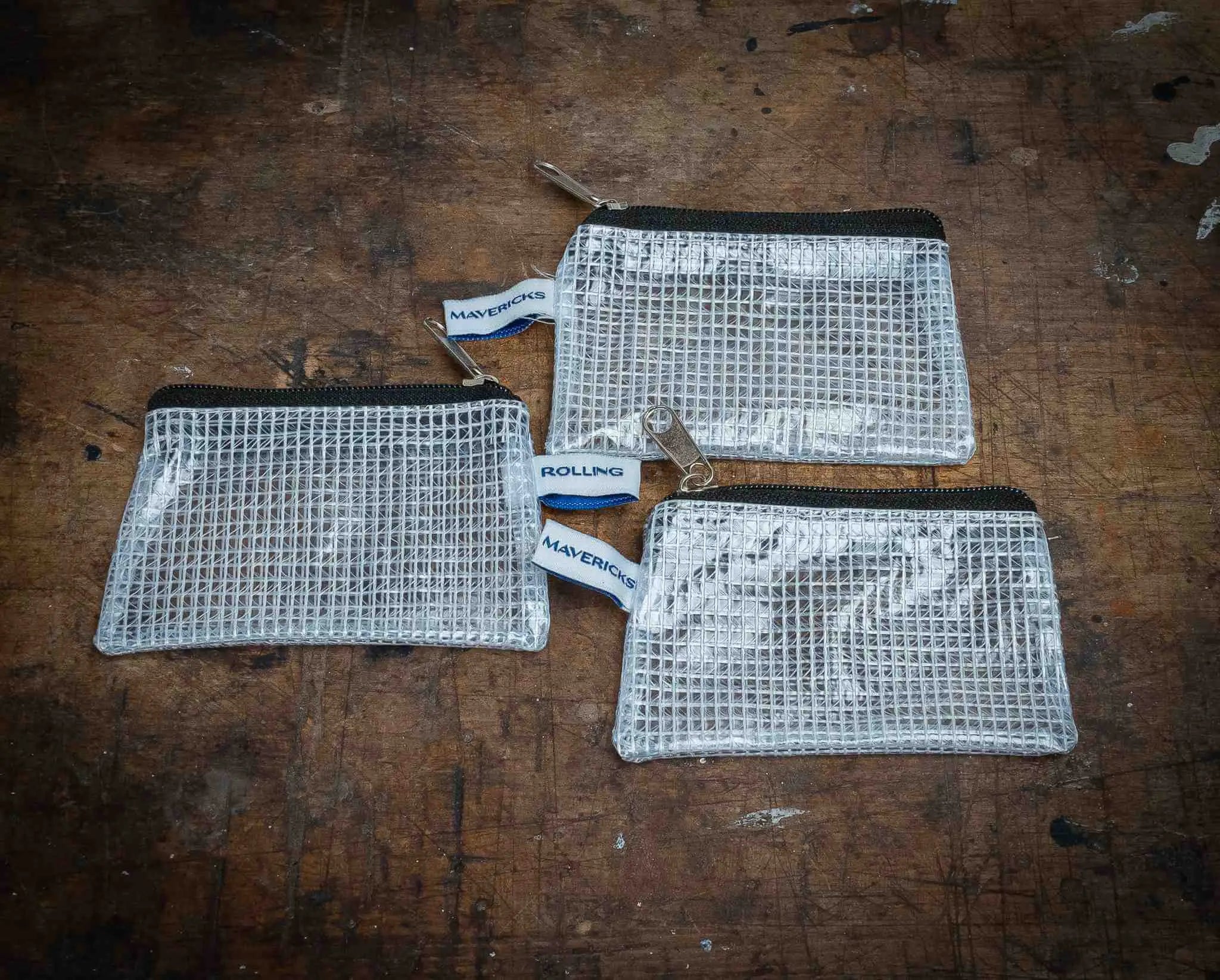 Zippered mesh bags for handy storage Rolling Mavericks