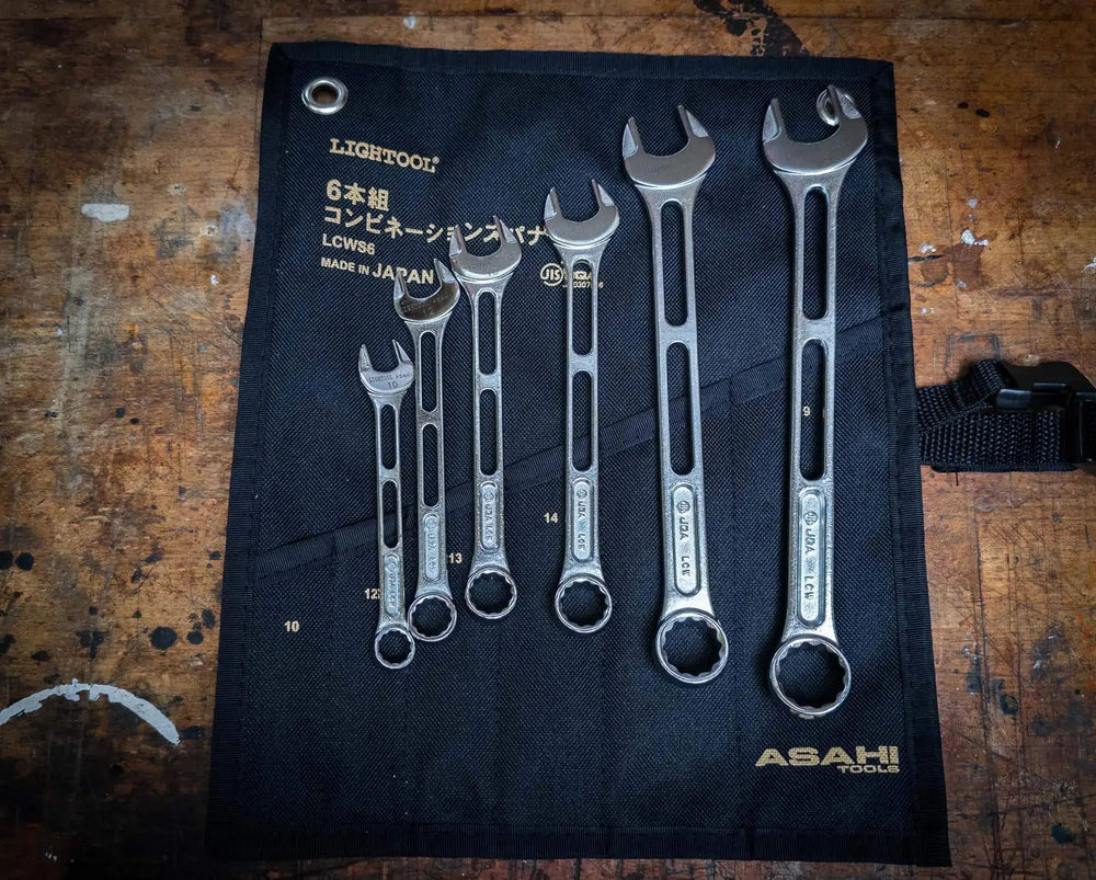 Asahi LIGHTOOL 6 piece combination spanner set